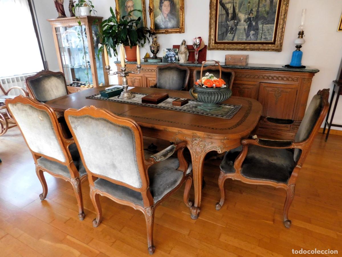 Antig&uuml;edades: Conjunto de comedor Luis XIV - Foto 1