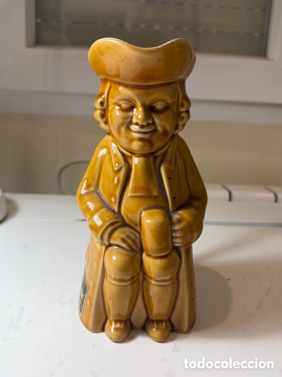 Antig&uuml;edades: Jarra Toby ginebra Manchester cer&aacute;mica vintage