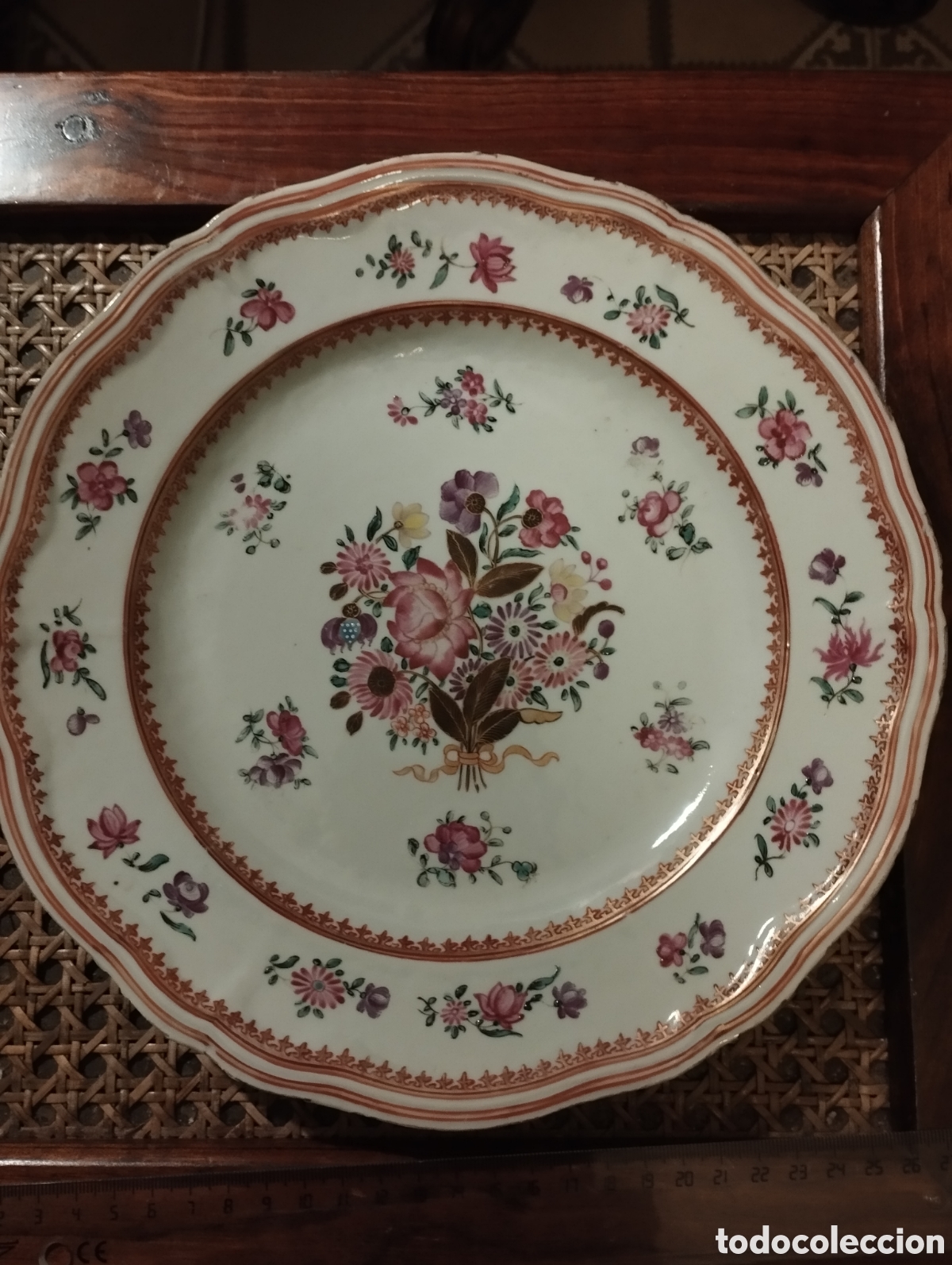 Antig&uuml;edades: Plato compa&ntilde;&iacute;a de Indias sigloXVIII