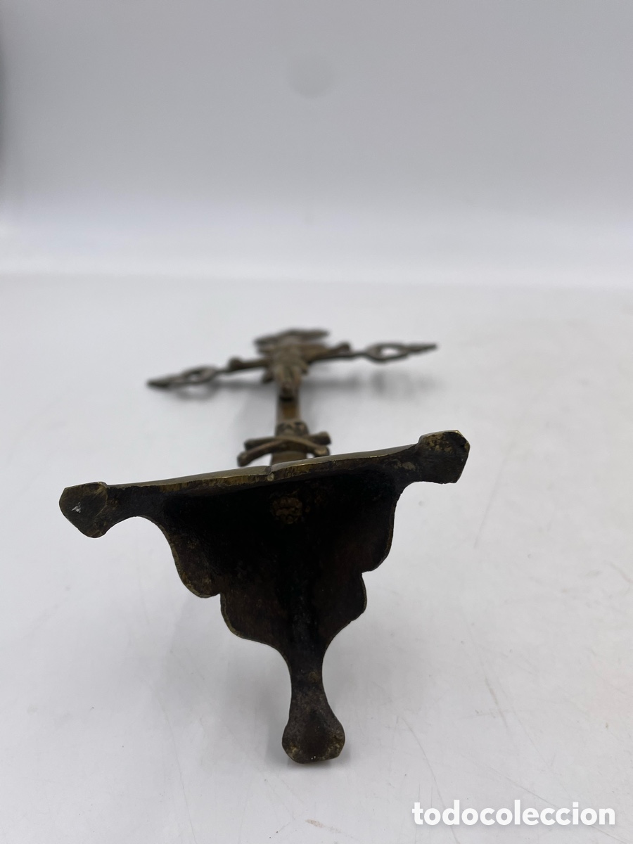 Antig&uuml;edades: Antigua Cruz de bronce. - Foto 7