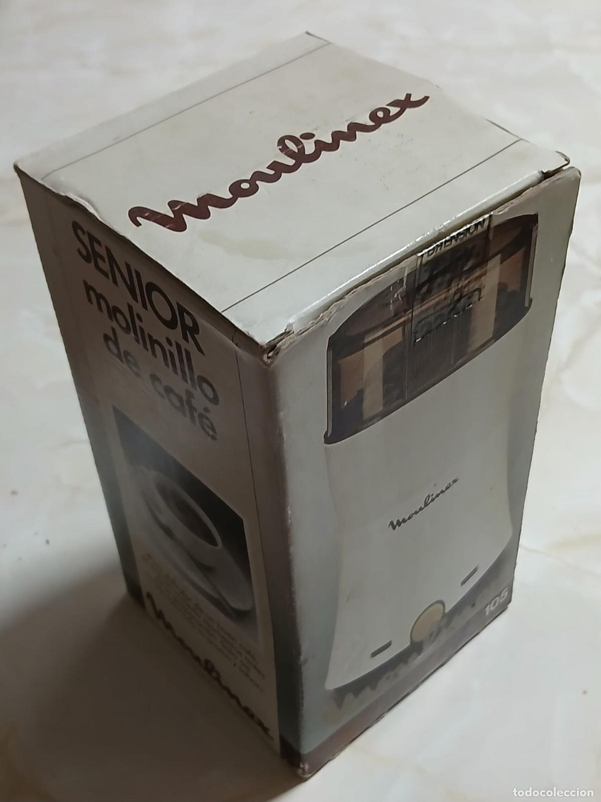Antiquit&eacute;s: Antiguo MOLINILLO de CAF&Eacute; MOULINEX Ref. 105 - SENIOR - En caja. Nuevo. Sin estrenar.