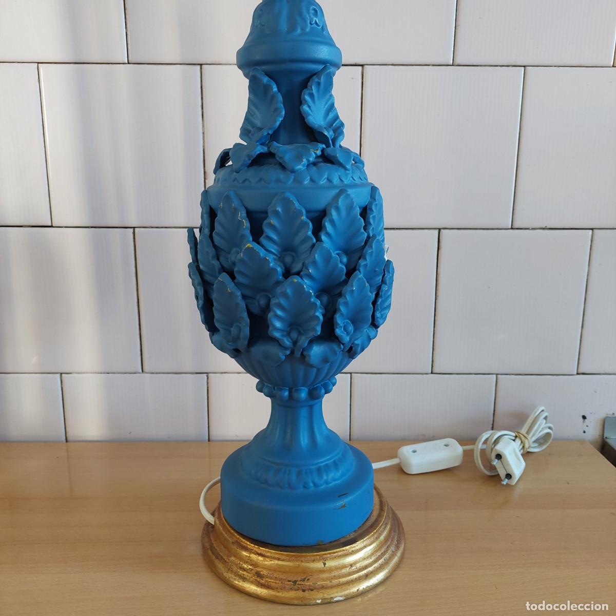 Antig&uuml;edades: Lampara de ceramica Manises - Foto 5
