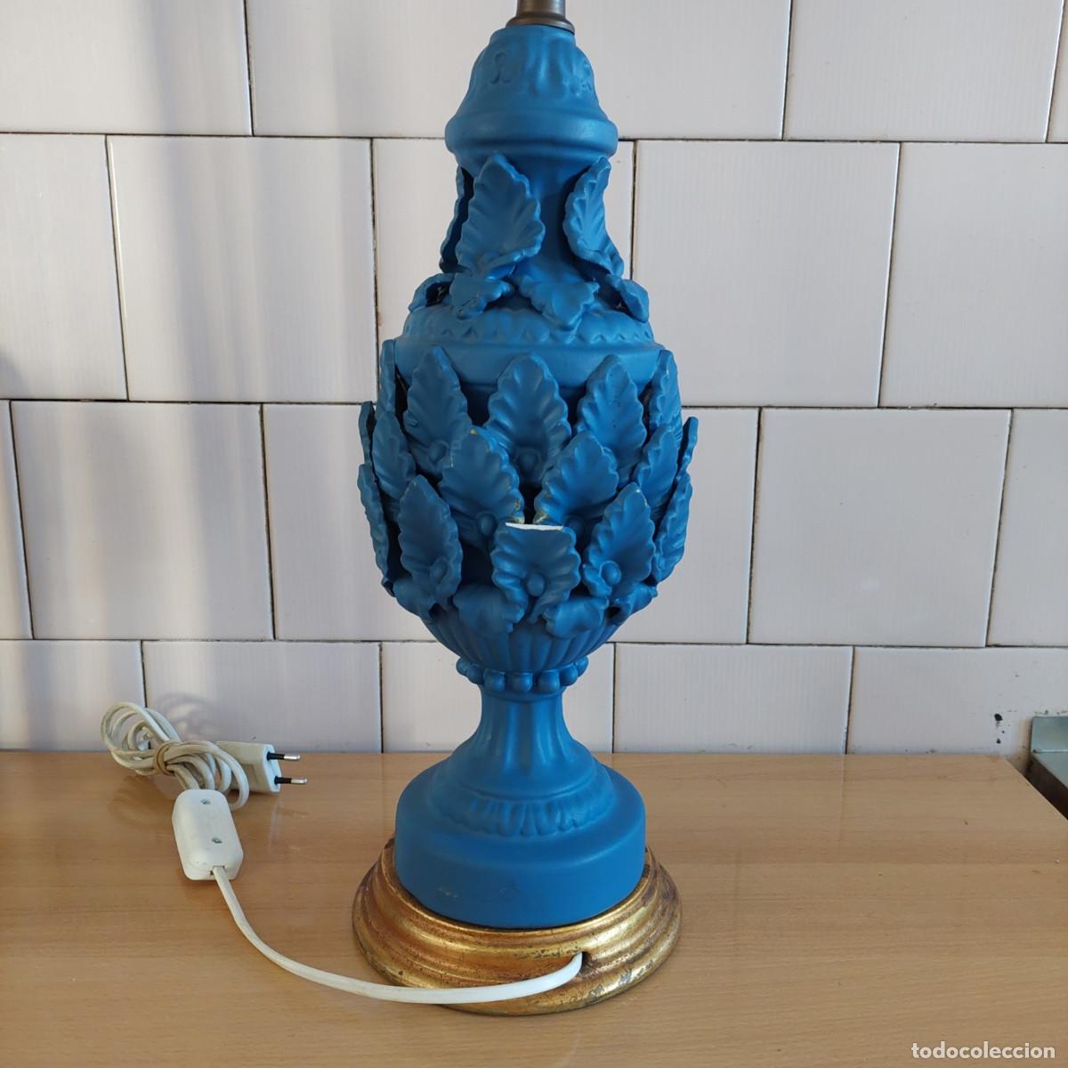 Antig&uuml;edades: Lampara de ceramica Manises - Foto 6