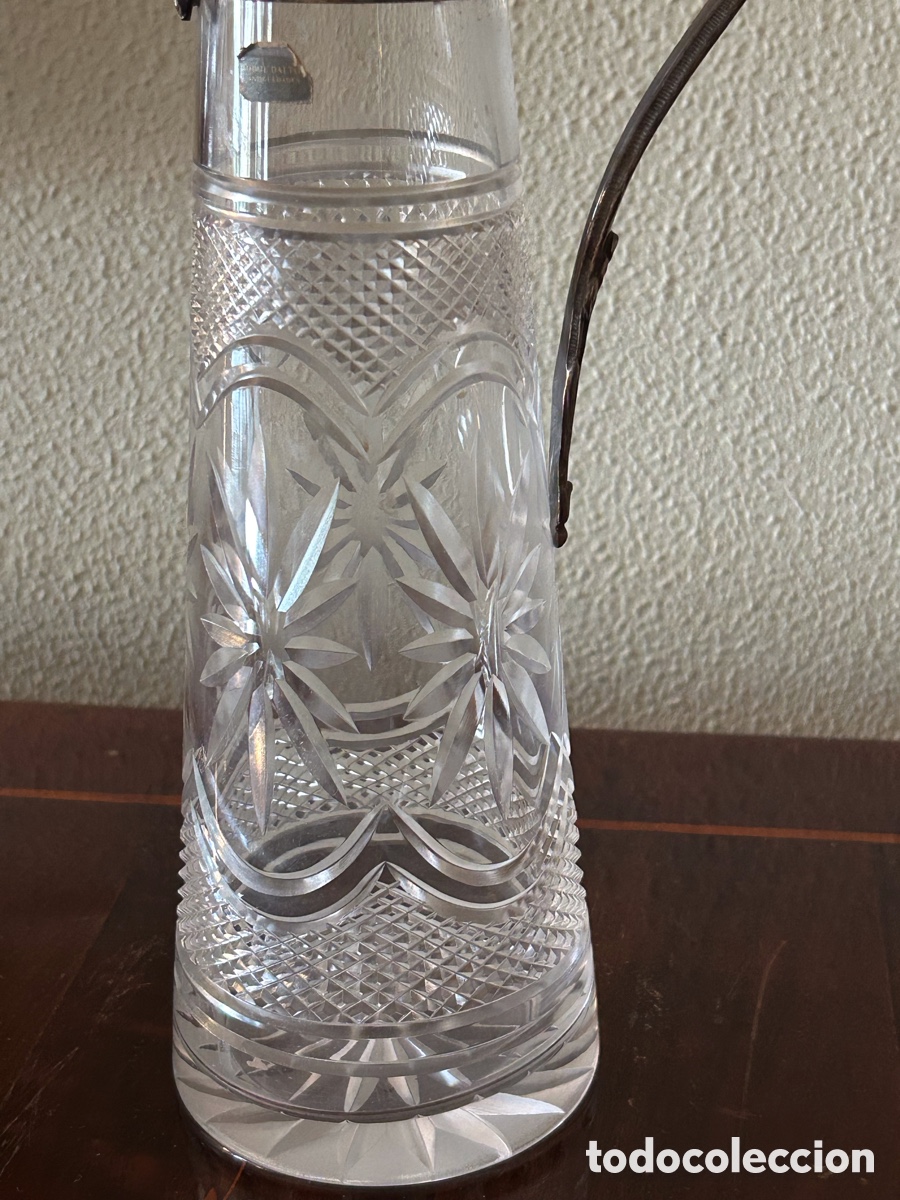 Antig&uuml;edades: Jarra cristal tallado y plata - Foto 5