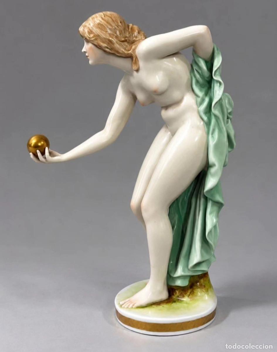 Antig&uuml;edades: Figura de porcelana Art Deco Scheibe-Alsbach Walter Schott