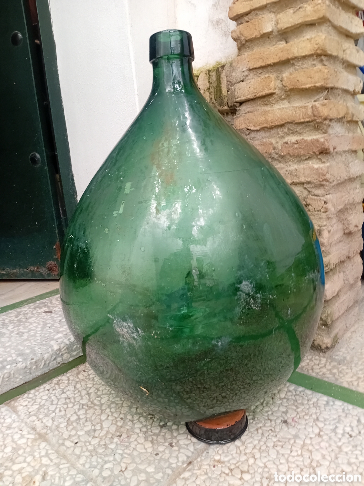 Antiques: DAMAJUANA EN CRISTAL VERDE