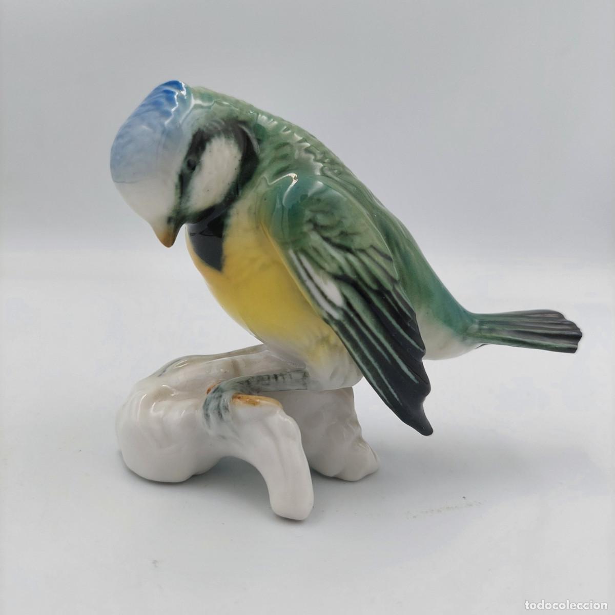 Antig&uuml;edades: Pajaro de porcelana alemana Karl Ens