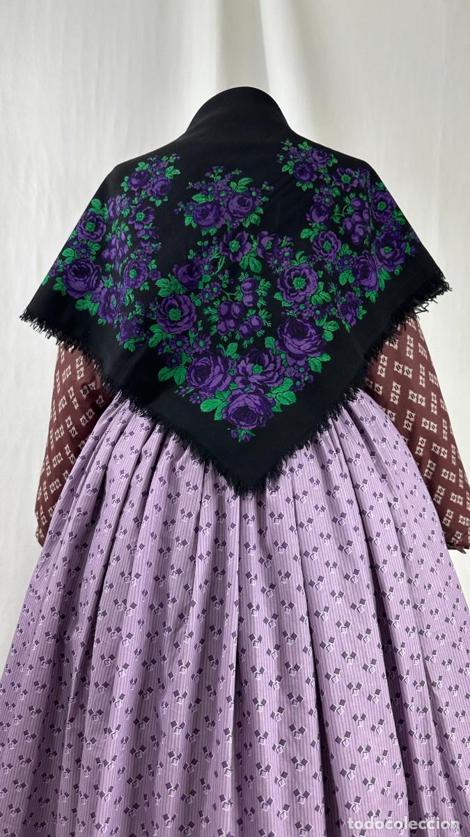 Antig&uuml;edades: Antiguo pa&ntilde;uelo de merino fino estampado