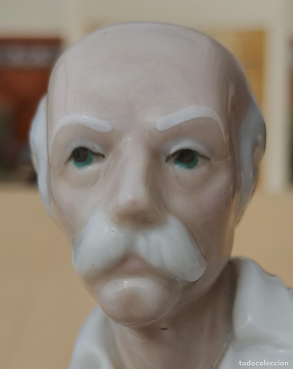 Antiquit&eacute;s: Figura Porcelana del Doctor Casades M&eacute;dico Matr&oacute;n con Beb&eacute;