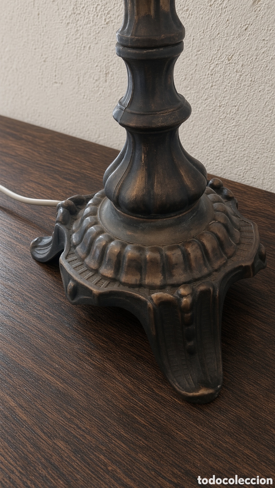 Antig&uuml;edades: L&aacute;mpara de mesa antigua - Foto 2