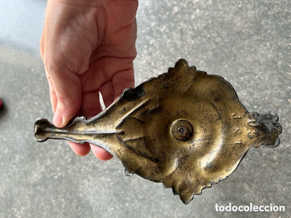Antig&uuml;edades: Palmatoria de mano antigua - Foto 8