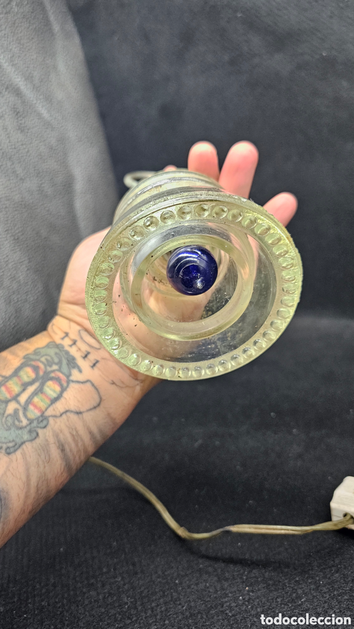 Antig&uuml;edades: L&aacute;mpara hecha con jicara - Foto 7