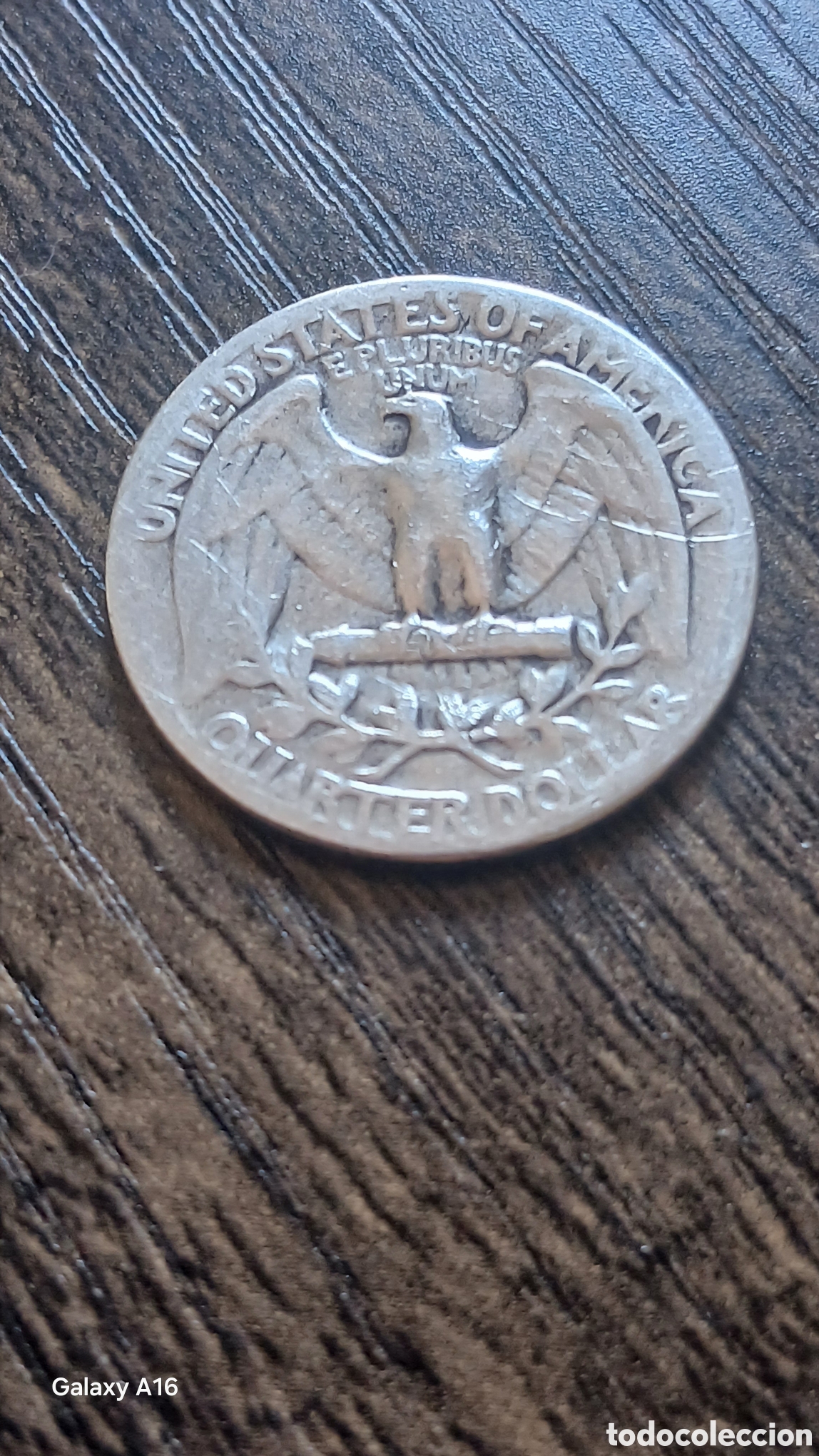 Antig&uuml;edades: Moneda Cuarto de D&oacute;lar Washington 1942 Plata - Foto 2