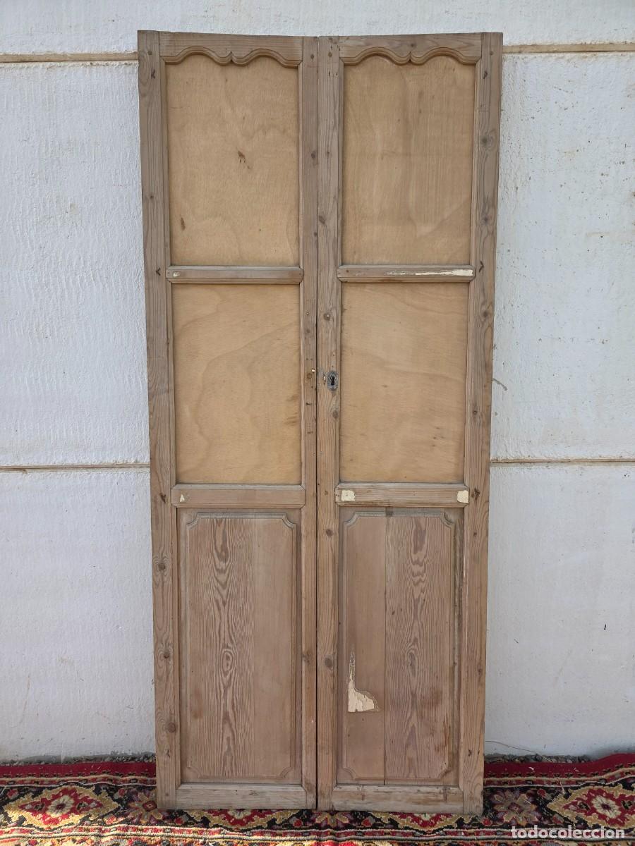 Antig&uuml;edades: Puerta cristalera antigua de doble hoja