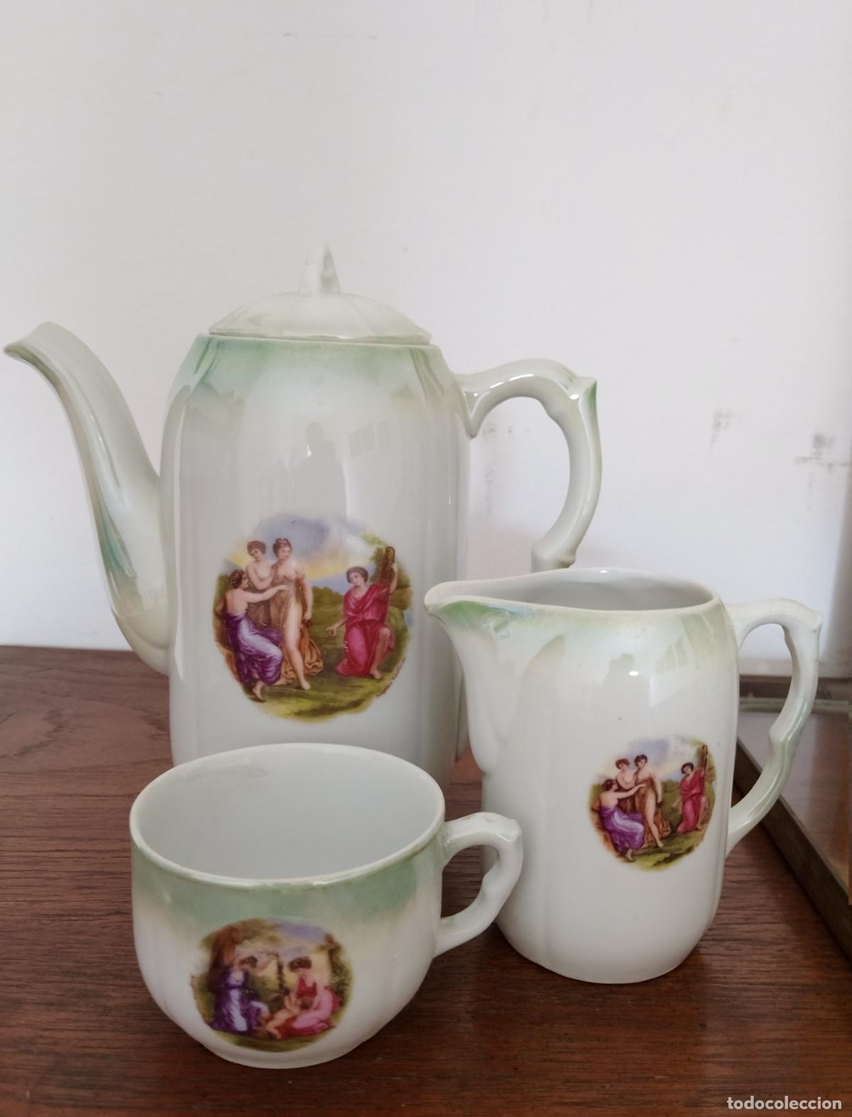 Antiquit&eacute;s: Juego cafe - porcelana - 4 piezas