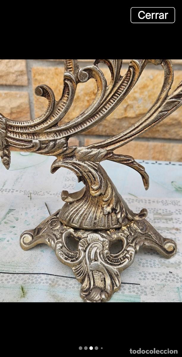 Antig&uuml;edades: 1 elegante candelabro bronce - Foto 3