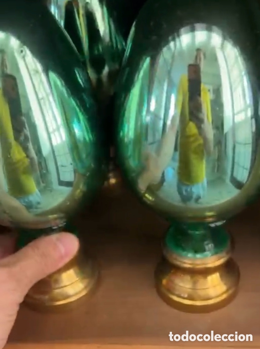 Antig&uuml;edades: Bola cristal de escalera Baccarat St Louis 1900