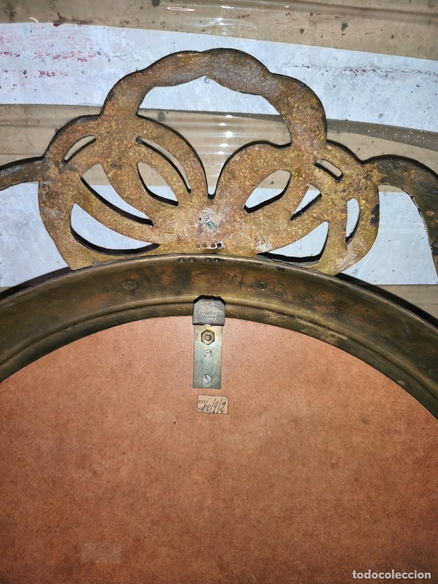 Antig&uuml;edades: Espejo lat&oacute;n antiguo