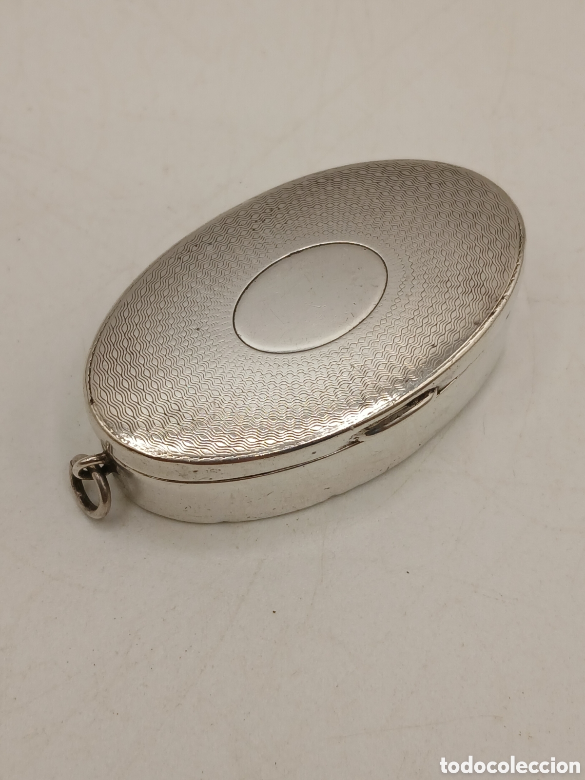 Antig&uuml;edades: Antigua caja pastillero colgante plata 925mls