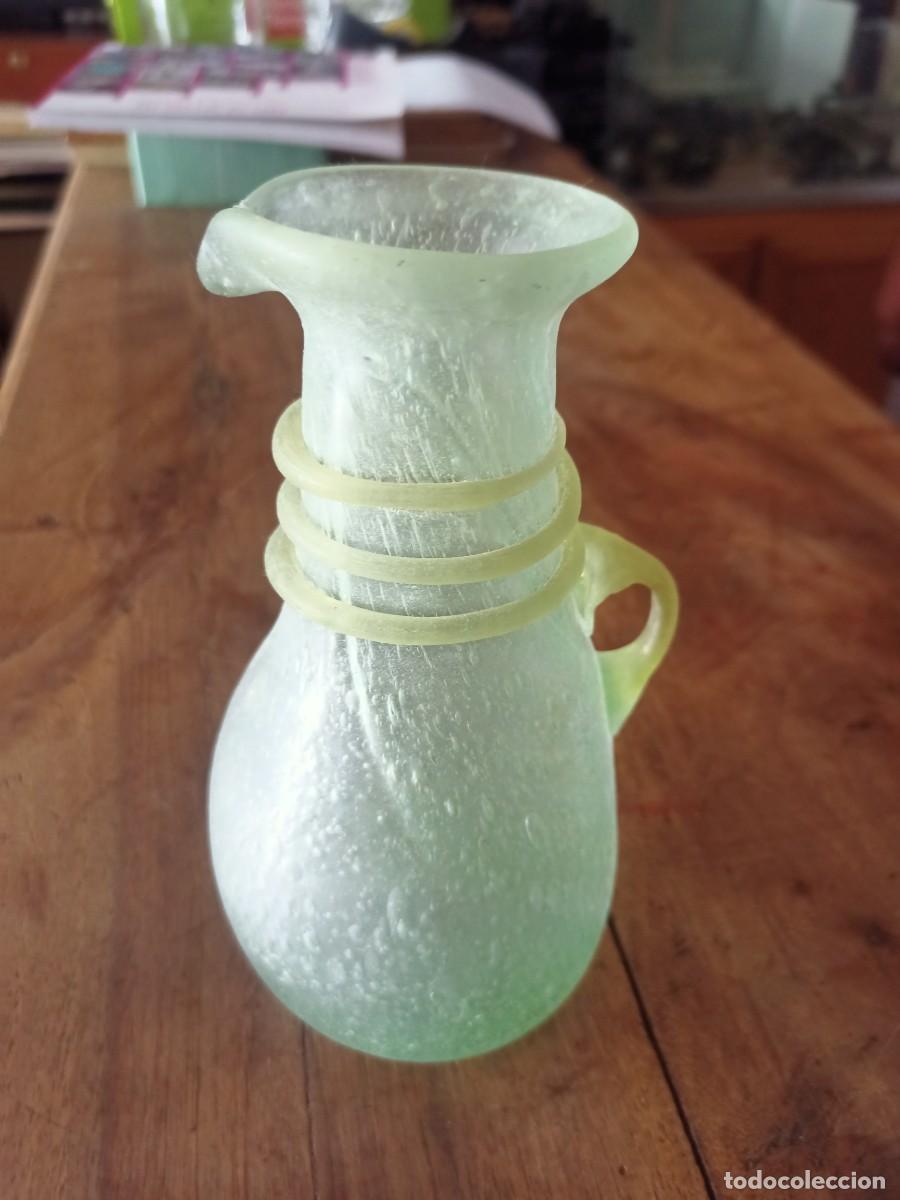 Antig&uuml;edades: Jarroncito de cristal, 18cm de altura - Foto 1