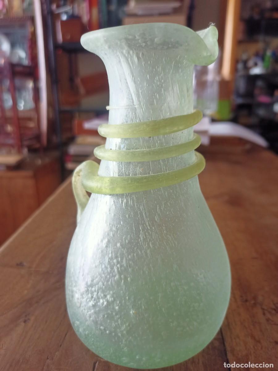 Antig&uuml;edades: Jarroncito de cristal, 18cm de altura - Foto 4