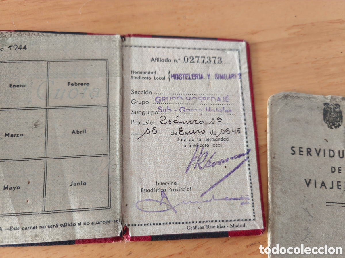 Antig&uuml;edades: Antiguos documentos de Identidad y personales - Foto 9