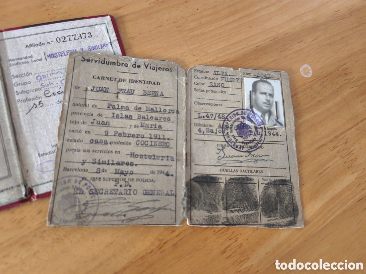 Antig&uuml;edades: Antiguos documentos de Identidad y personales - Foto 11