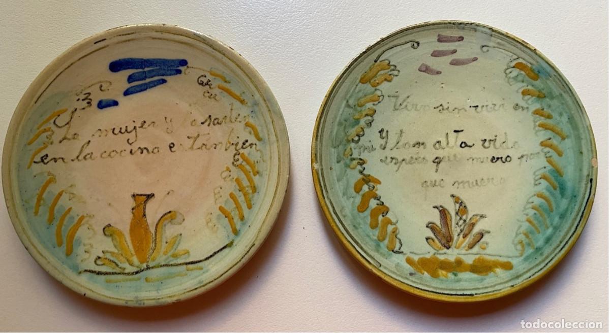 Antig&uuml;edades: Platos decorativos antiguos cer&aacute;mica Puente del Arzobispo CYR