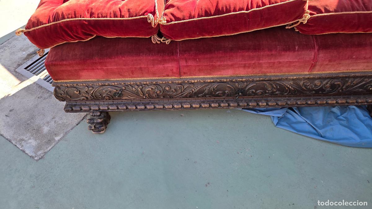 Antig&uuml;edades: sillon canape antiguo del renacimiento - Foto 2