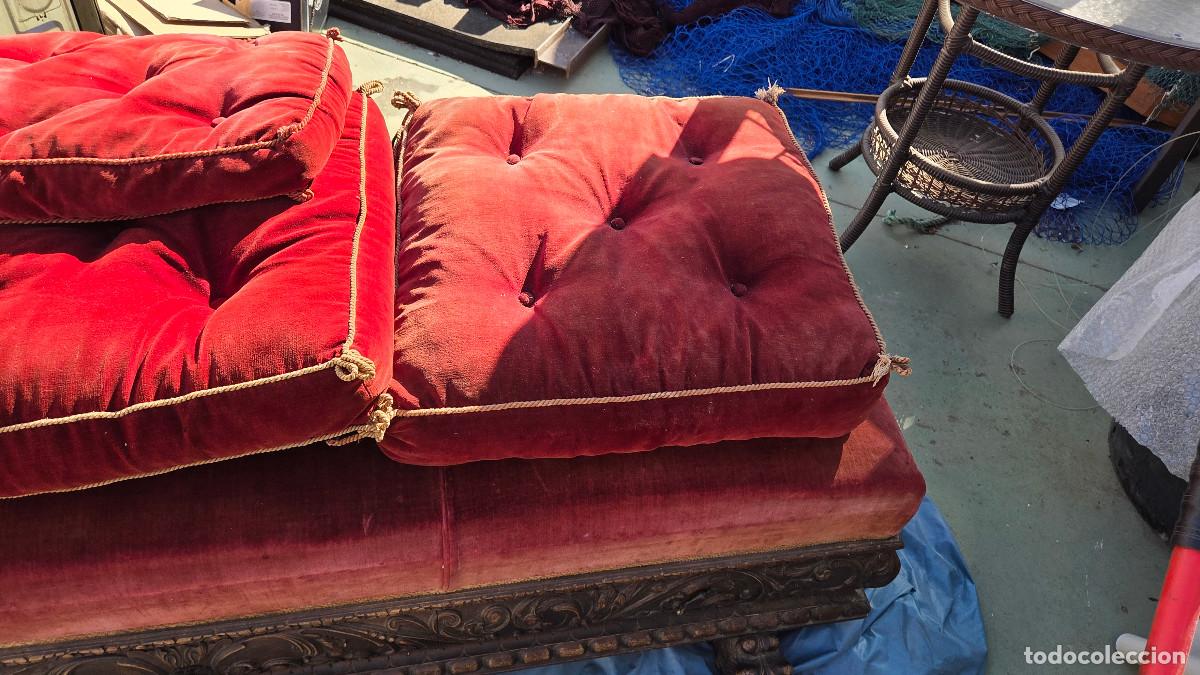 Antig&uuml;edades: sillon canape antiguo del renacimiento - Foto 4