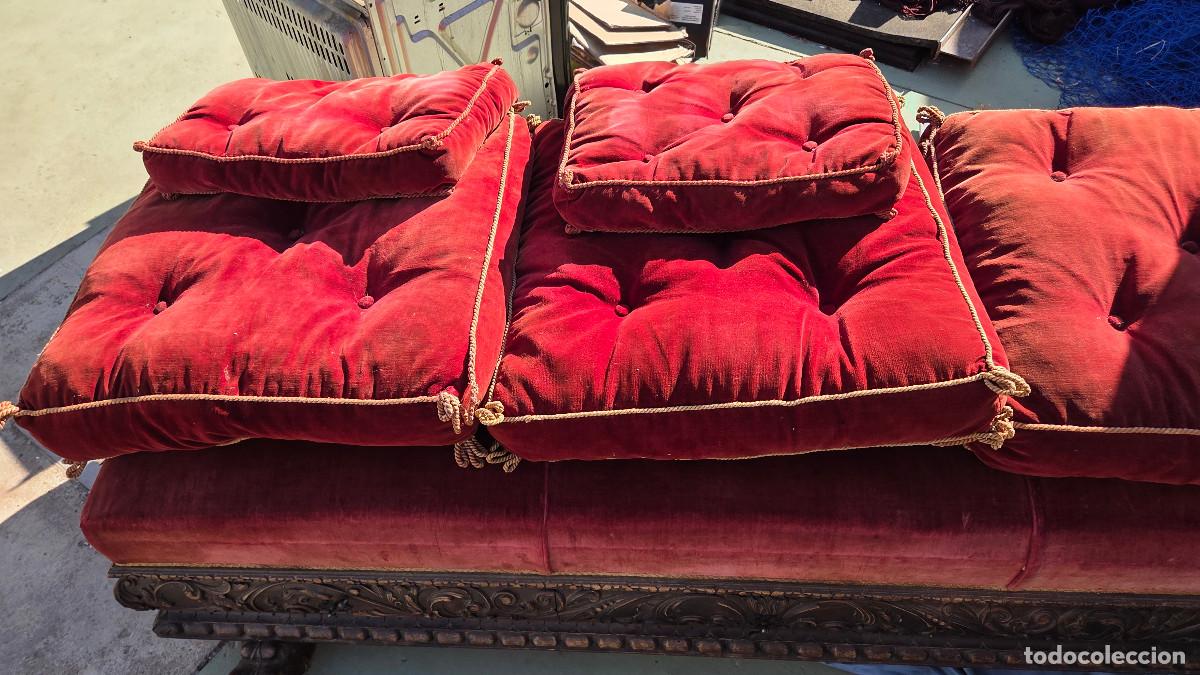 Antig&uuml;edades: sillon canape antiguo del renacimiento - Foto 5