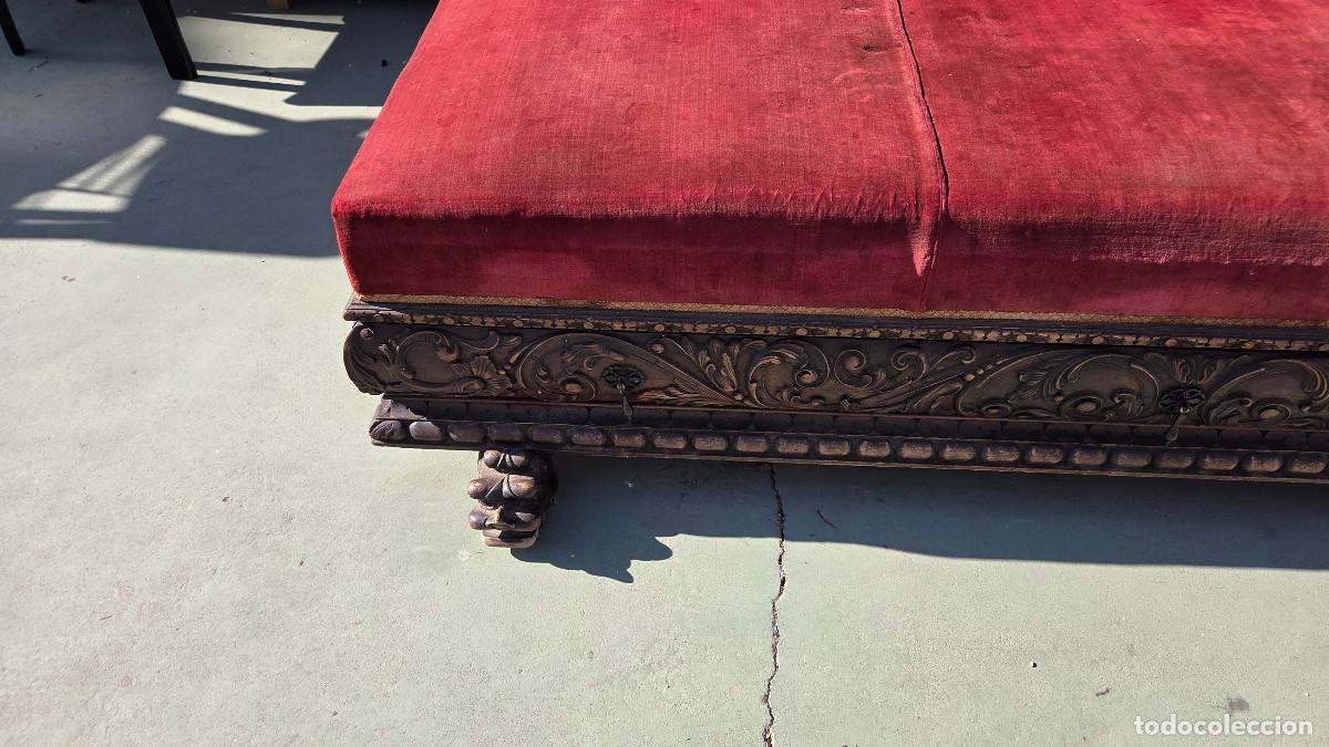 Antig&uuml;edades: sillon canape antiguo del renacimiento - Foto 7