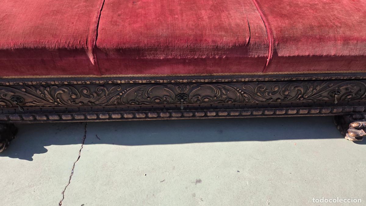 Antig&uuml;edades: sillon canape antiguo del renacimiento - Foto 8