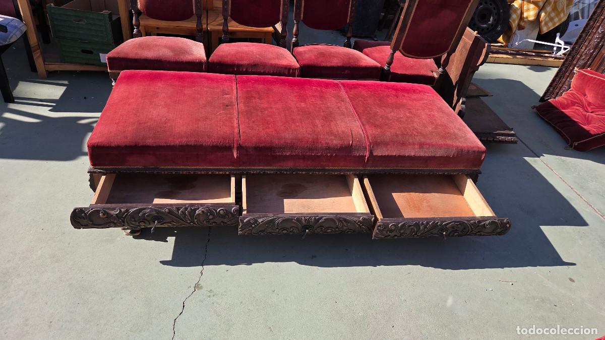 Antig&uuml;edades: sillon canape antiguo del renacimiento - Foto 10