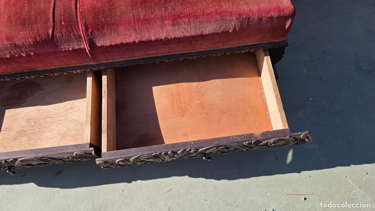 Antig&uuml;edades: sillon canape antiguo del renacimiento - Foto 13