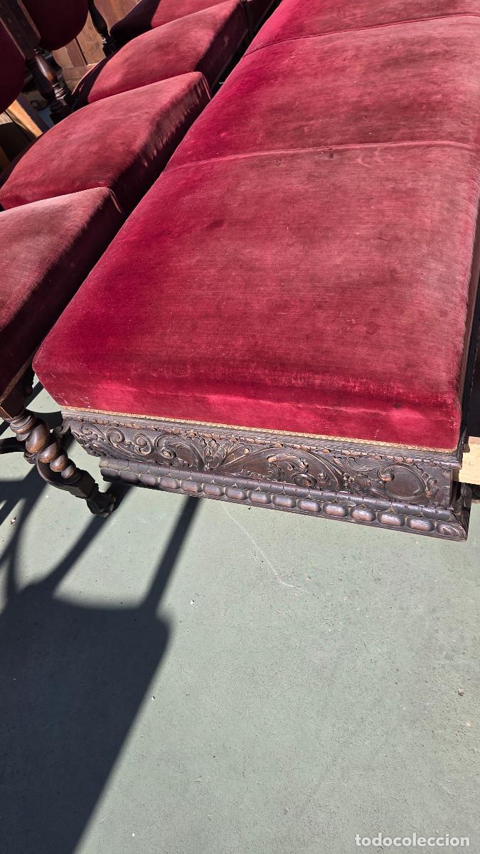 Antig&uuml;edades: sillon canape antiguo del renacimiento - Foto 15