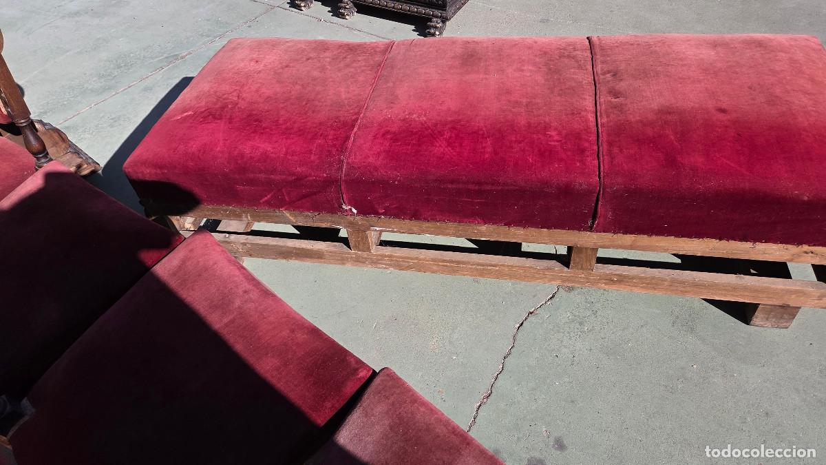 Antig&uuml;edades: sillon canape antiguo del renacimiento - Foto 17