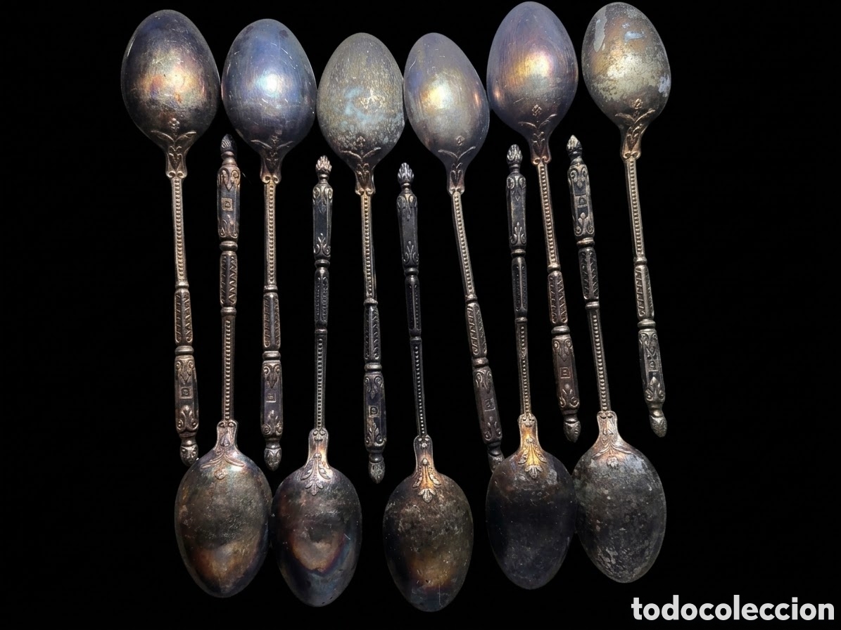 Antig&uuml;edades: Preciosas y antiguas cucharas de postre