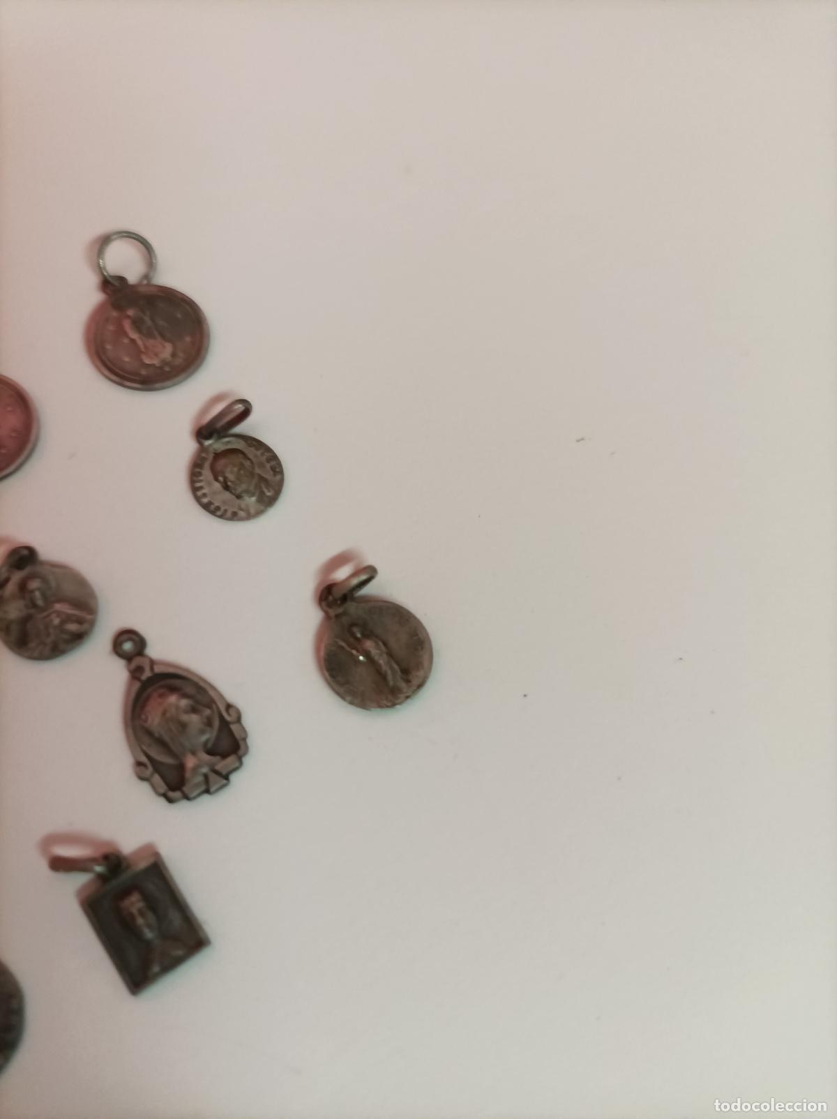 Antig&uuml;edades: LOTE DE MEDALLAS RELIGIOSAS EN PLATA - Foto 6