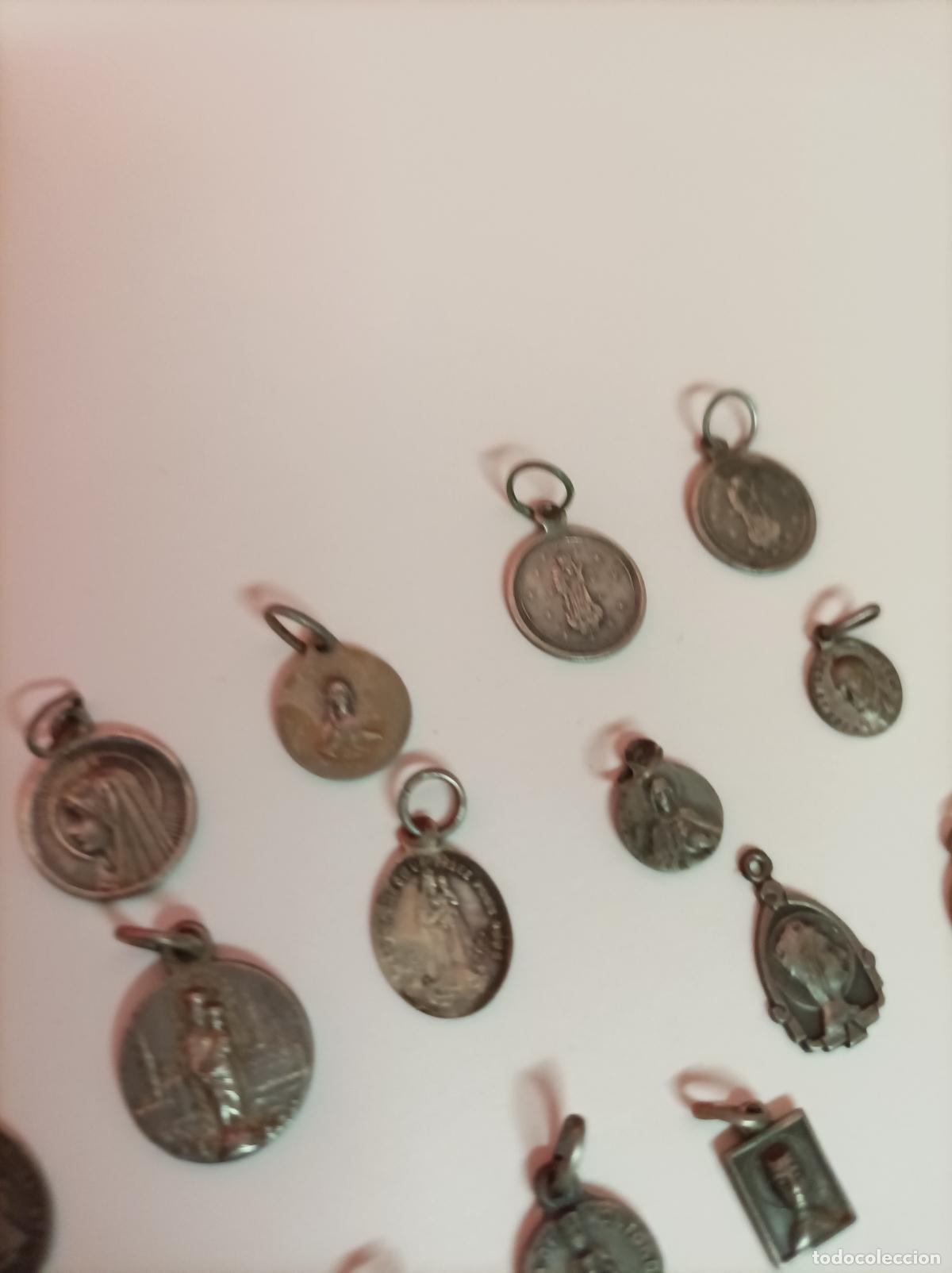Antig&uuml;edades: LOTE DE MEDALLAS RELIGIOSAS EN PLATA - Foto 8
