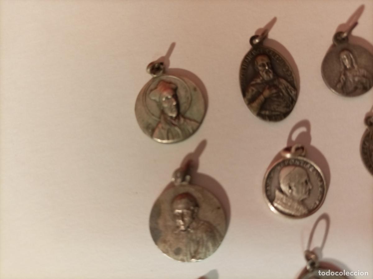 Antig&uuml;edades: LOTE DE MEDALLAS RELIGIOSAS EN PLATA - Foto 10