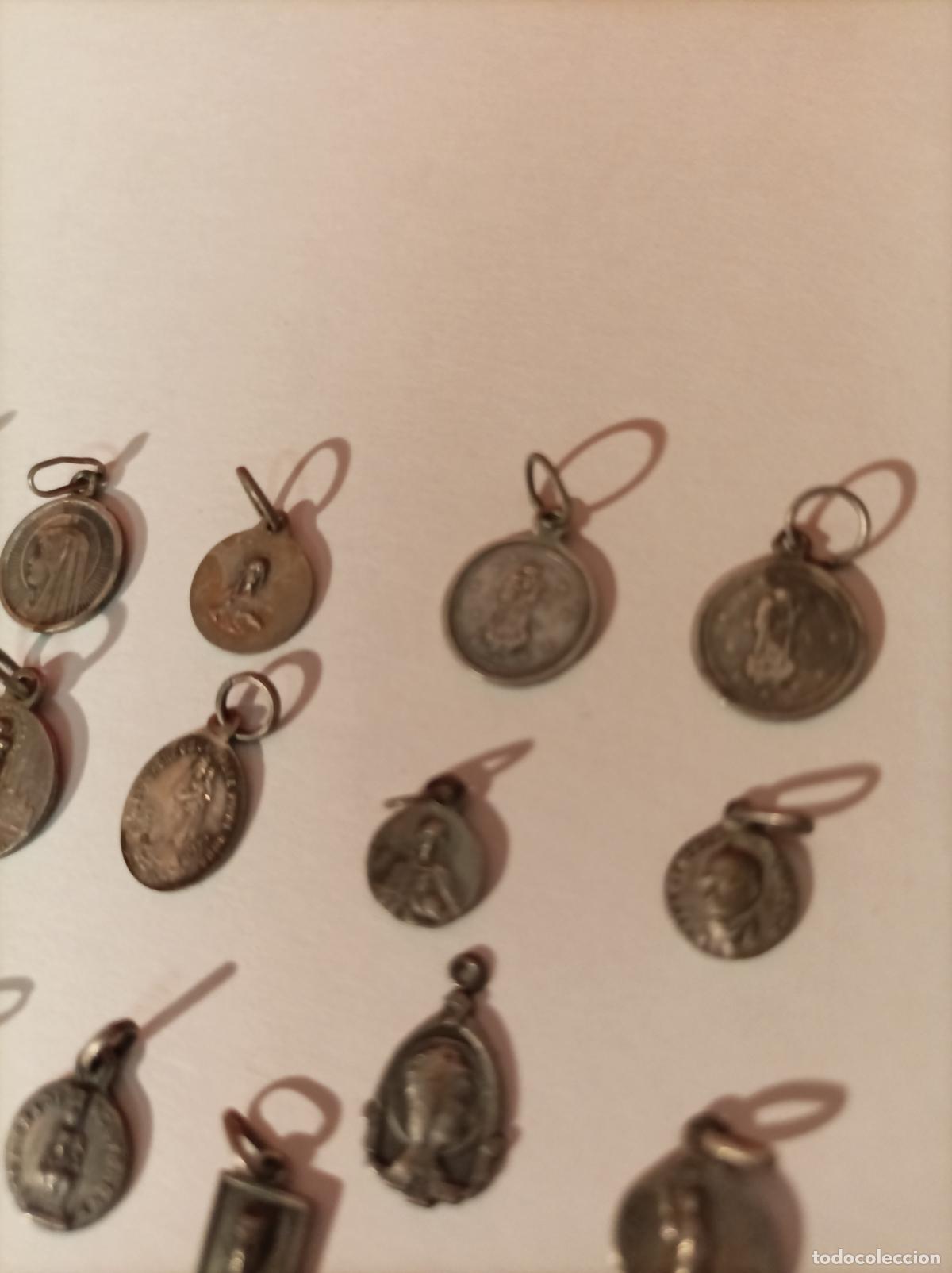 Antig&uuml;edades: LOTE DE MEDALLAS RELIGIOSAS EN PLATA - Foto 11