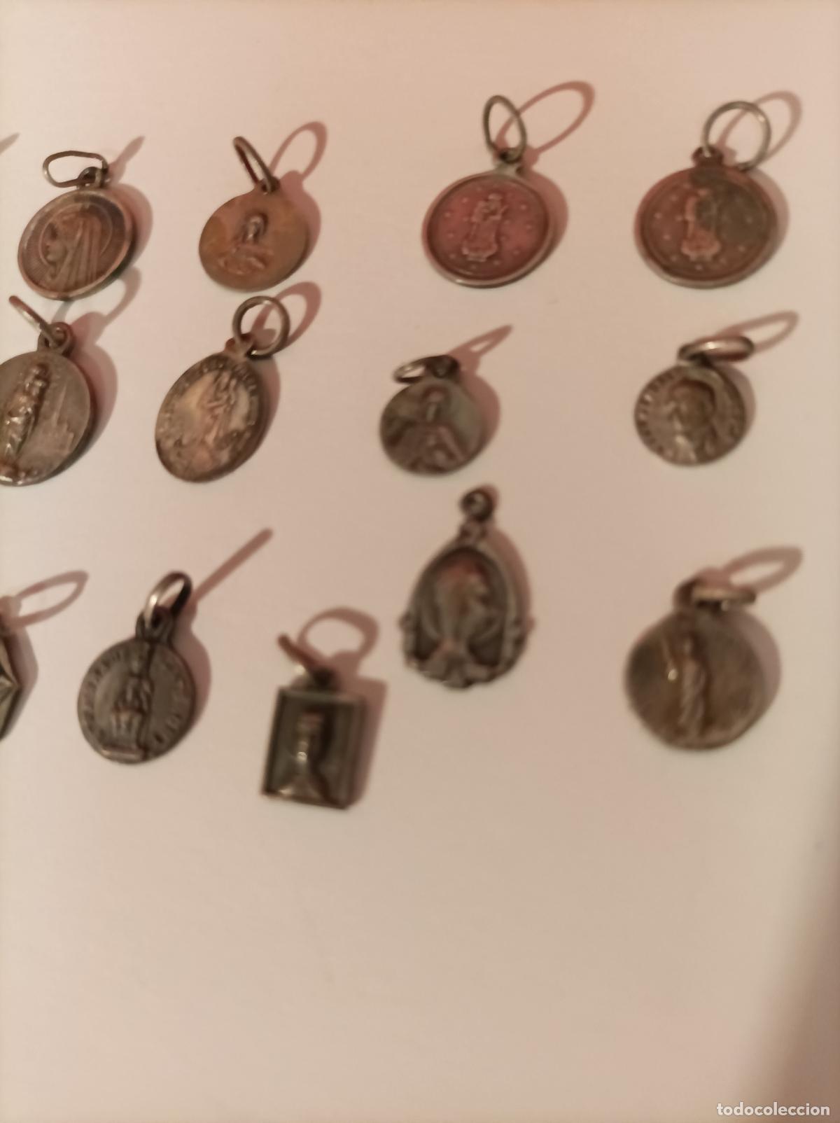 Antig&uuml;edades: LOTE DE MEDALLAS RELIGIOSAS EN PLATA - Foto 12