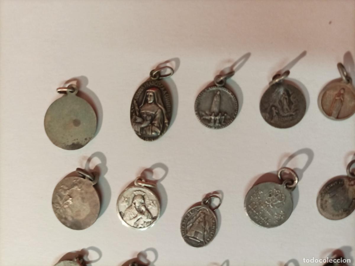 Antig&uuml;edades: LOTE DE MEDALLAS RELIGIOSAS EN PLATA - Foto 16