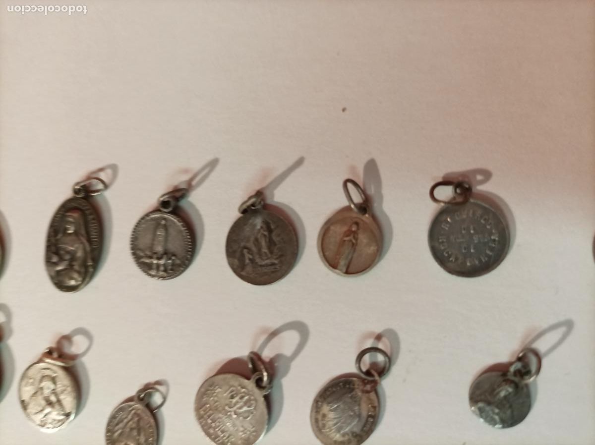 Antig&uuml;edades: LOTE DE MEDALLAS RELIGIOSAS EN PLATA - Foto 18