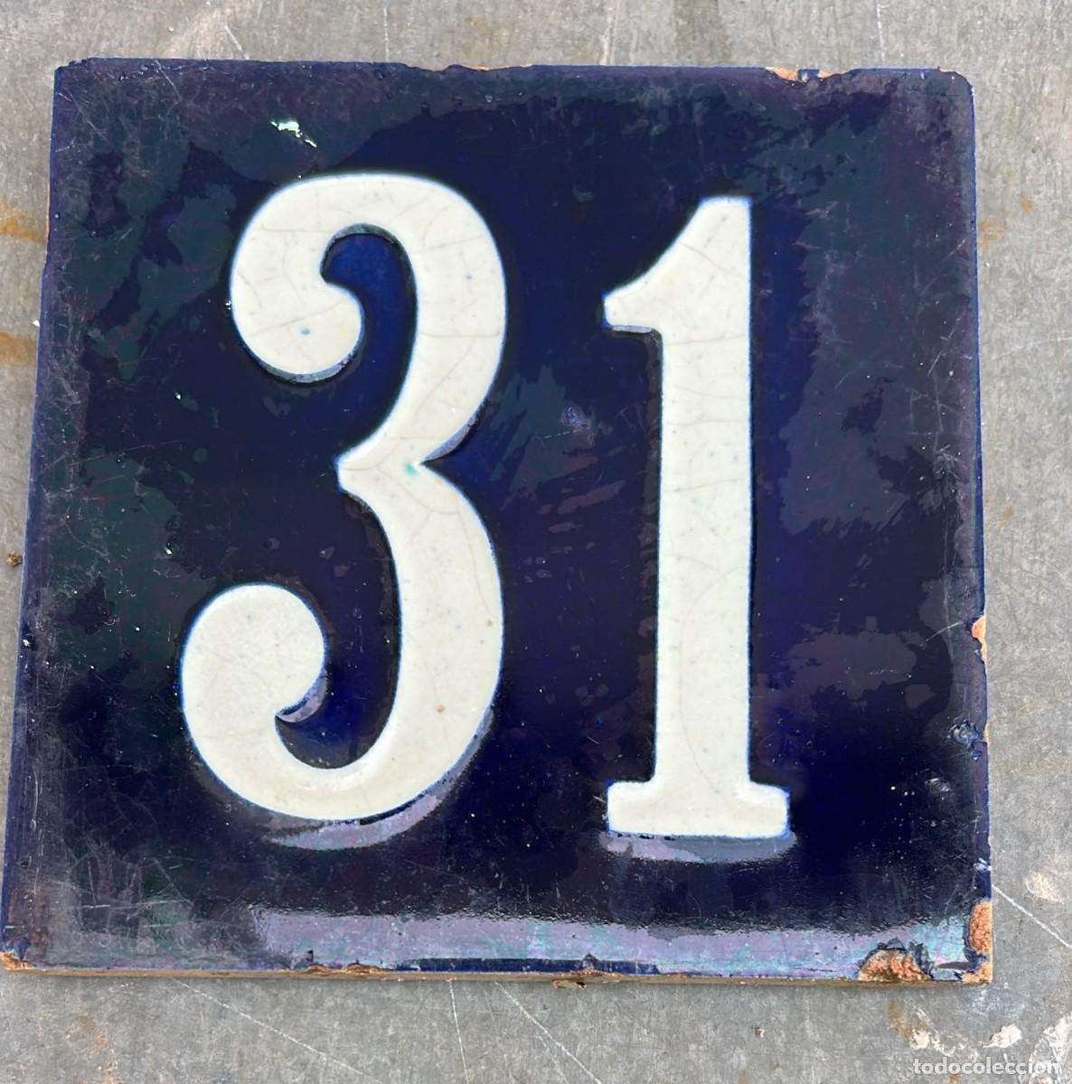 Antig&uuml;edades: AZULEJO N&deg; 31 ANTIGUO EN RELIEVE PARA PUERTA DE CALLE