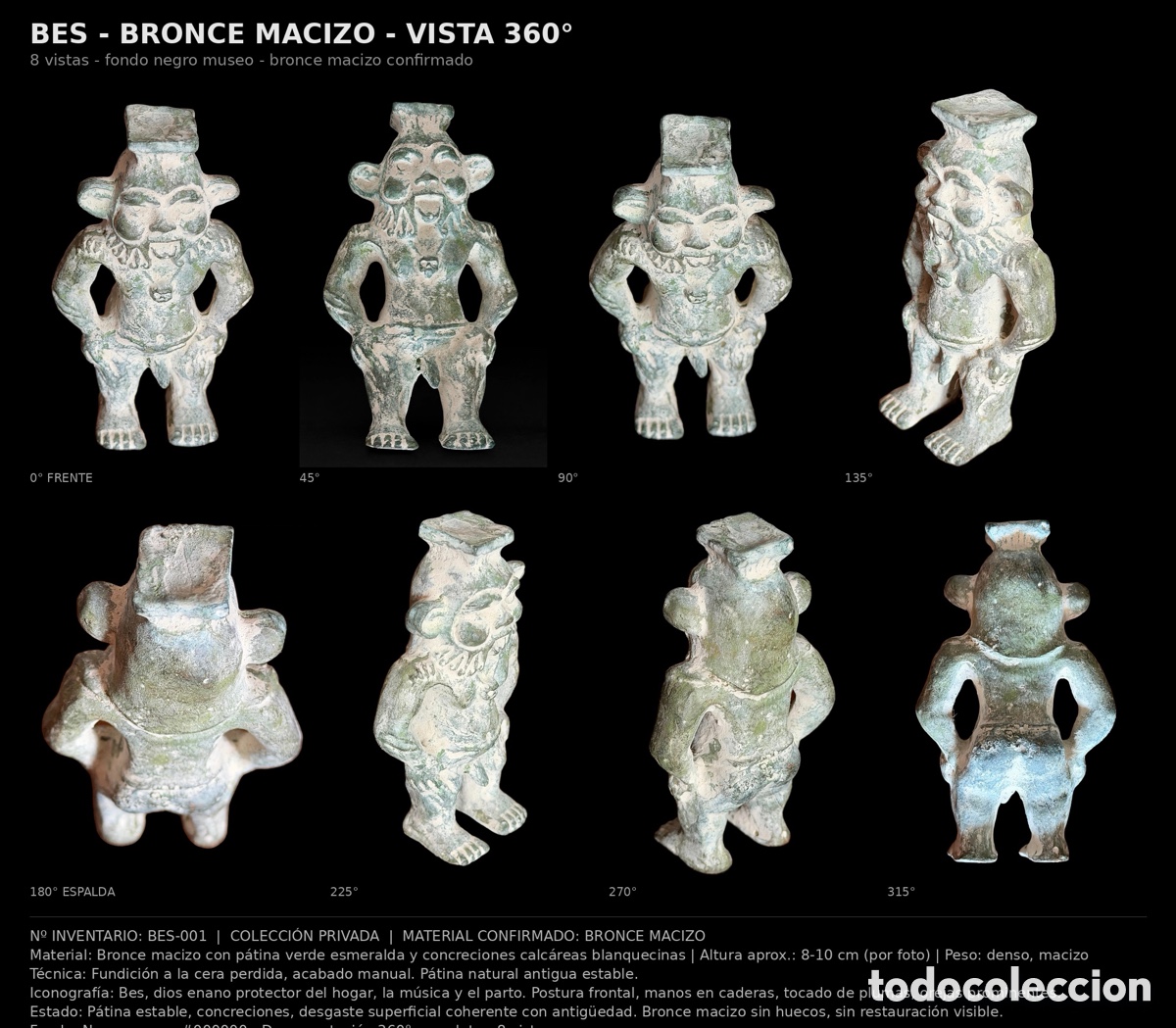 Antig&uuml;edades: Estatuilla del dios BES - Foto 6