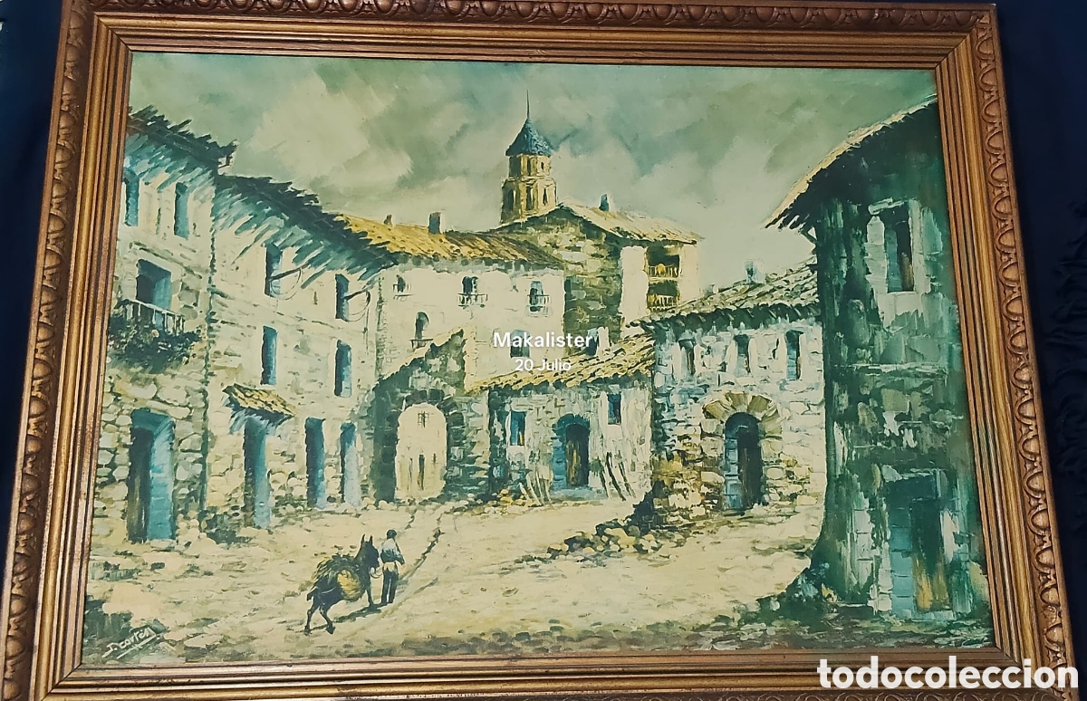 Antiquit&auml;ten: Paisaje sobre lienzo de J.cortes