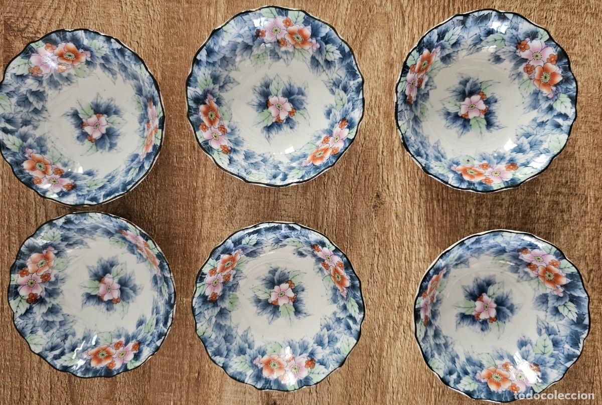 Antig&uuml;edades: Lote de 6 Cuencos de Porcelana Japonesa de Arita (Kazan) - A&ntilde;os 70