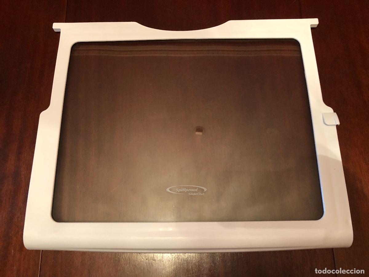 Antiquit&auml;ten: Estante de cristal Spillproof Slide-Out frigor&iacute;fico General Electric Company GE